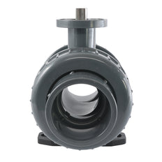 63mm 2-Wege PVC Kugelhahn ISO-Top Anschluss - 614 - VDL