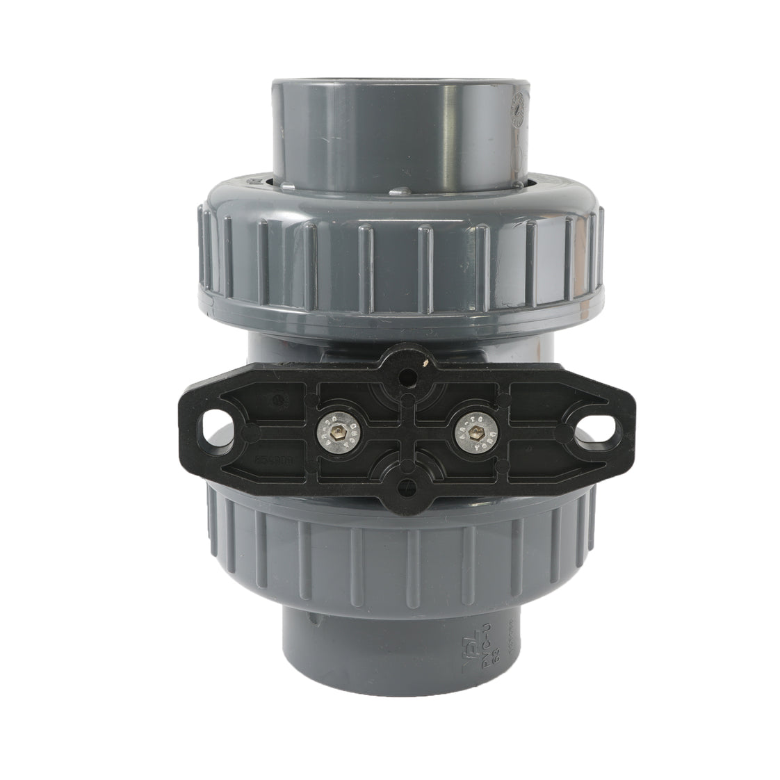 63mm 2-Wege PVC Kugelhahn ISO-Top Anschluss - 614 - VDL