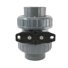 63mm 2-Wege PVC Kugelhahn ISO-Top Anschluss - 614 - VDL