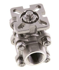 G3/4'' 2-Wege-Edelstahl-Kugelhahn 3-teilig mit vollem Durchgang ISO-Top - BL2SA3