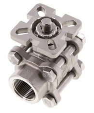 G3/4'' 2-Wege-Edelstahl-Kugelhahn 3-teilig mit vollem Durchgang ISO-Top - BL2SA3