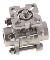 G3/4'' 2-Wege-Edelstahl-Kugelhahn 3-teilig mit vollem Durchgang ISO-Top - BL2SA3