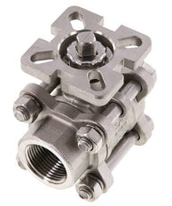 G3/4'' 2-Wege-Edelstahl-Kugelhahn 3-teilig mit vollem Durchgang ISO-Top - BL2SA3