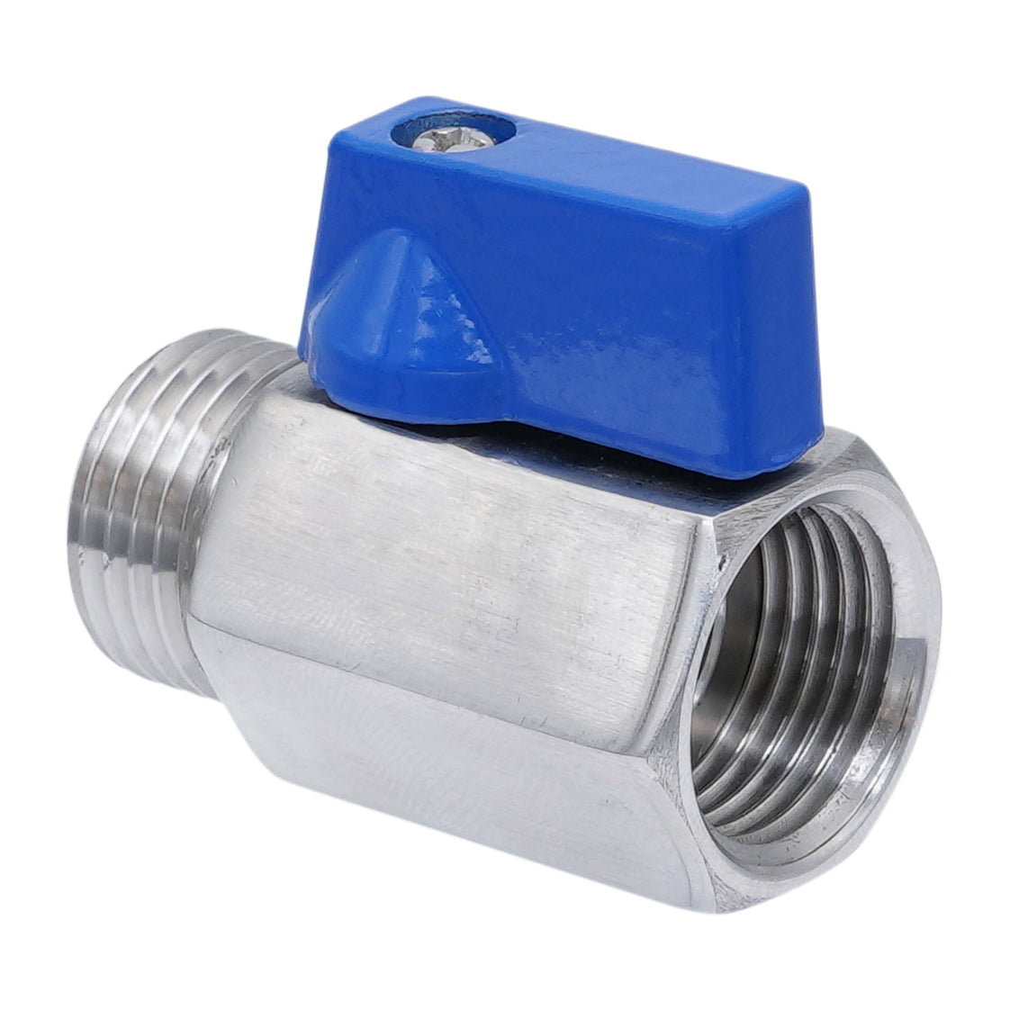 G 1/8'' M/F 2-Wege Edelstahl Mini Kugelhahn 69 Bar PTFE - TamesonPRO 1113-018-MF