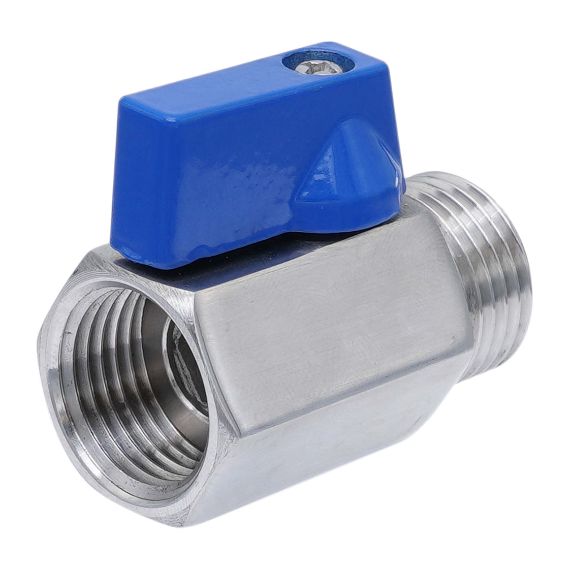 G 1'' M/F 2-Wege Edelstahl Mini Kugelhahn 69 Bar PTFE - TamesonPRO 1113-100-MF