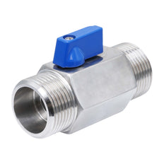 G 1'' M/M 2-Wege Edelstahl Mini Kugelhahn 69 Bar PTFE - TamesonPRO 1113-100-M