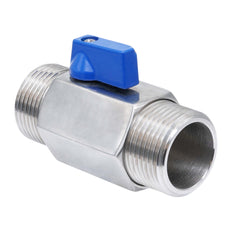 G 1'' M/M 2-Wege Edelstahl Mini Kugelhahn 69 Bar PTFE - TamesonPRO 1113-100-M
