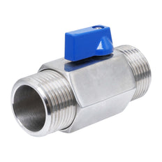 G 1/2'' M/M 2-Wege Edelstahl Mini Kugelhahn 69 Bar PTFE - TamesonPRO 1113-012-M