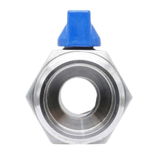 G 1'' M/M 2-Wege Edelstahl Mini Kugelhahn 69 Bar PTFE - TamesonPRO 1113-100-M
