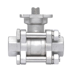 Rp 3/8'' 3-Teiliger 2-Wege Edelstahl Kugelhahn 69 bar RTFE ISO-Top F03/F04 - TamesonPRO 1121-038