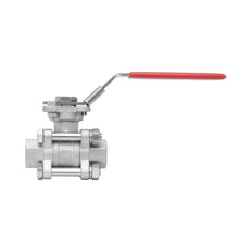 Rp 1/2'' 3-Teiliger 2-Wege Edelstahl Kugelhahn 69 bar RTFE ISO-Top F03/F04 - TamesonPRO 1121-012