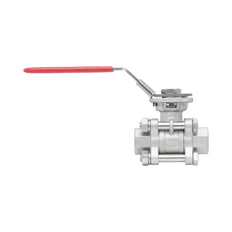 Rp 3/8'' 3-Teiliger 2-Wege Edelstahl Kugelhahn 69 bar RTFE ISO-Top F03/F04 - TamesonPRO 1121-038