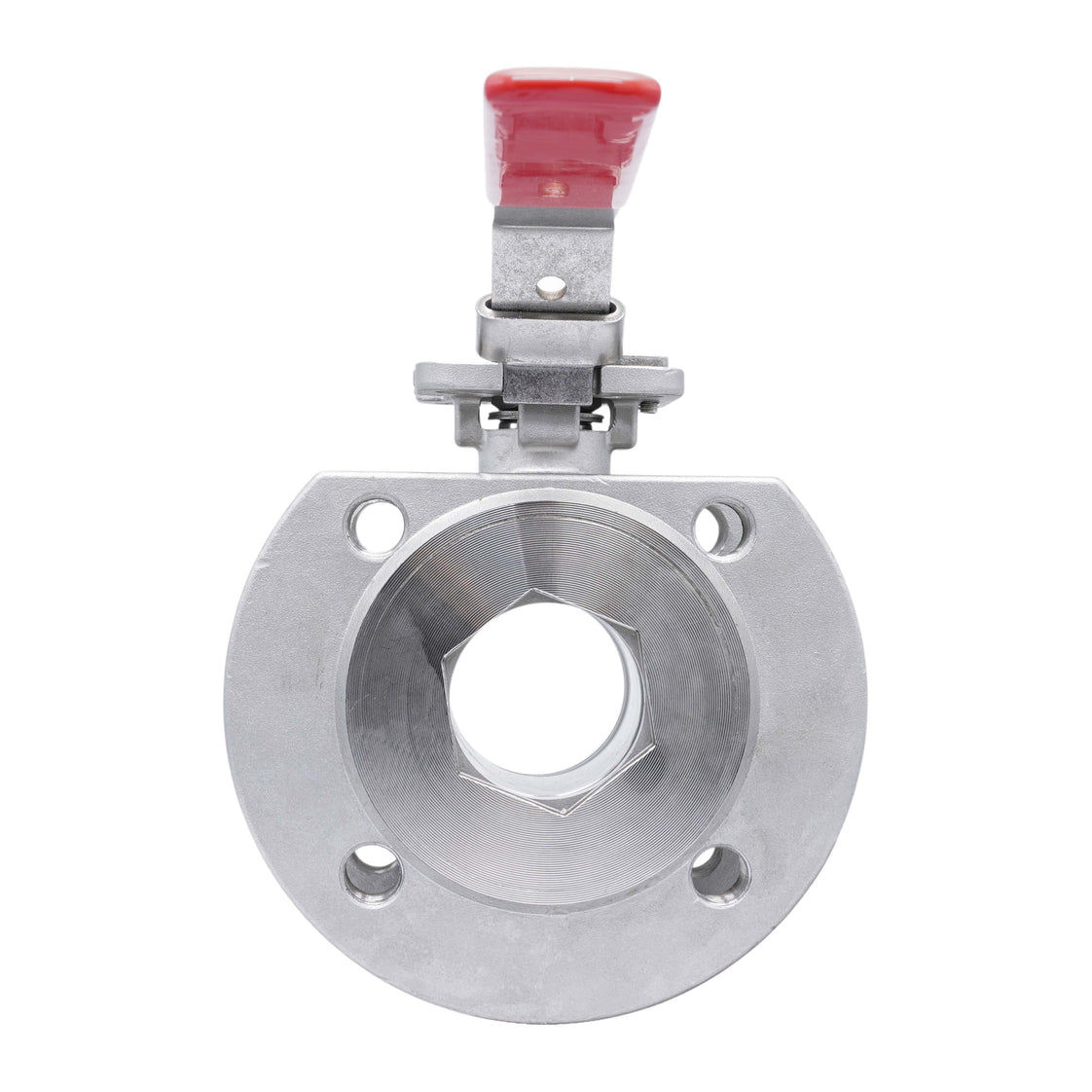 DN20 PN40 1-Teil 2-Wege Edelstahl Flansch Kugelhahn PTFE ISO-Top F03 - TamesonPRO 1122-020