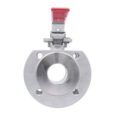 DN20 PN40 1-Teil 2-Wege Edelstahl Flansch Kugelhahn PTFE ISO-Top F03 - TamesonPRO 1122-020