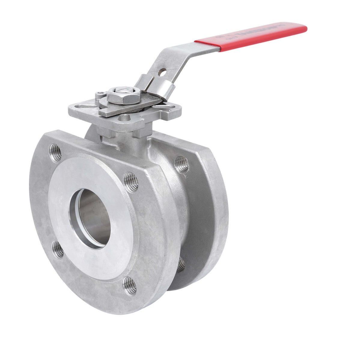 DN20 PN40 1-Teil 2-Wege Edelstahl Flansch Kugelhahn PTFE ISO-Top F03 - TamesonPRO 1122-020