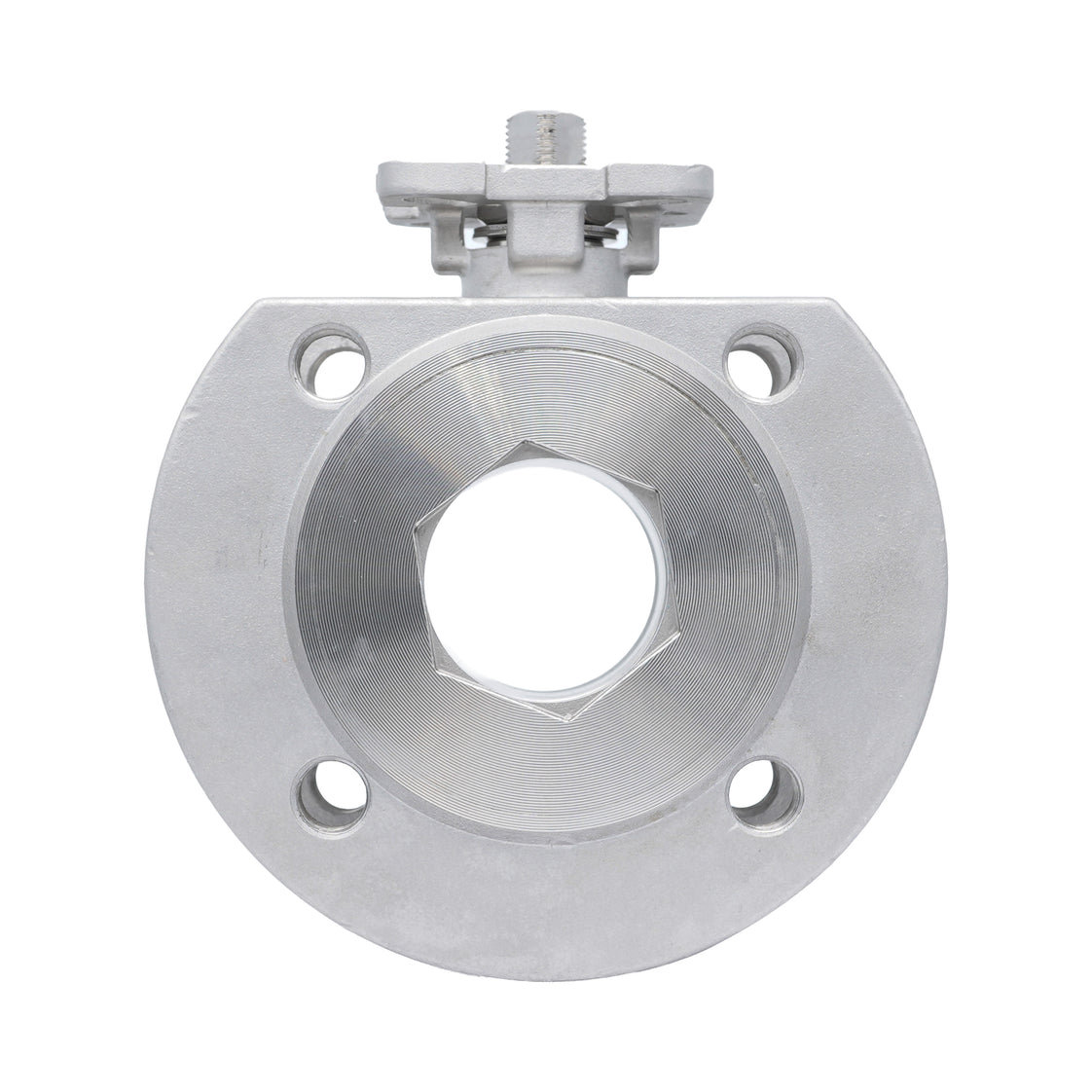 DN20 PN40 1-Teil 2-Wege Edelstahl Flansch Kugelhahn PTFE ISO-Top F03 - TamesonPRO 1122-020