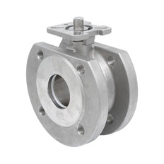 DN20 PN40 1-Teil 2-Wege Edelstahl Flansch Kugelhahn PTFE ISO-Top F03 - TamesonPRO 1122-020