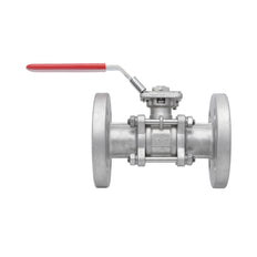 DN20 PN40 3-Teilig 2-Wege Edelstahl Flansch Kugelhahn PTFE ISO-Top F03/F04 - TamesonPRO 1124-020