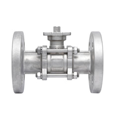 DN15 PN40 3-Teilig 2-Wege Edelstahl Flansch Kugelhahn PTFE ISO-Top F03/F04 - TamesonPRO 1124-015