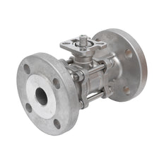 DN25 PN40 3-Teilig 2-Wege Edelstahl Flansch Kugelhahn PTFE ISO-Top F04/F05 - TamesonPRO 1124-025