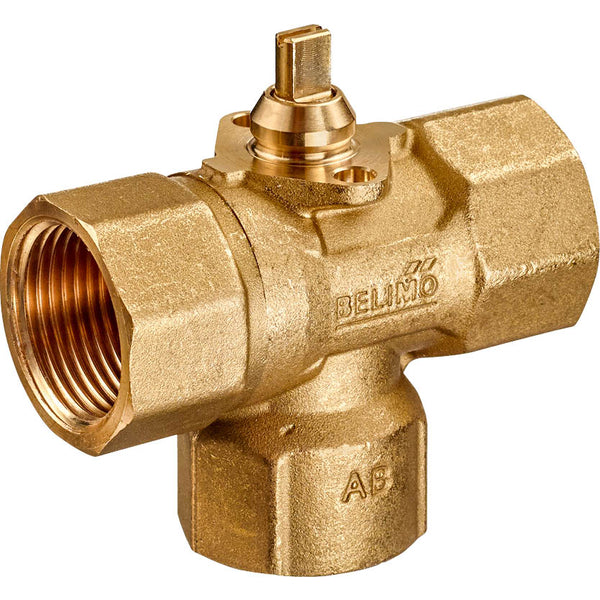 Belimo 3-Wege Kugelhahn Rp1/2 Kvs2.5 24VAC/DC 75s MP-Bus 1Nm IP40 C315Q-H/CQ24A-MPL