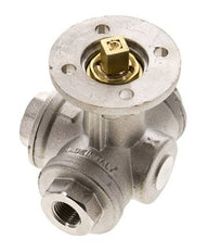 G1/4'' 3-Wege-Kugelhahn mit L-Anschluss Messing ISO-Top 40bar - BL3BAL