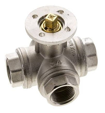 G3/4'' 3-Wege-Kugelhahn mit L-Anschluss Messing ISO-Top 40bar - BL3BAL