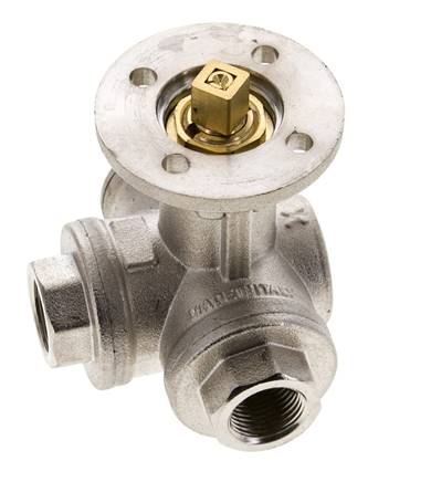G3/8'' 3-Wege-Kugelhahn mit L-Anschluss Messing ISO-Top 40bar - BL3BAL