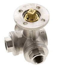 G3/8'' 3-Wege-Kugelhahn mit L-Anschluss Messing ISO-Top 40bar - BL3BAL