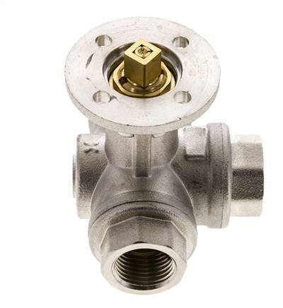 G1/2'' 3-Wege-Kugelhahn mit T-Anschluss Messing ISO-Top 40bar - BL3BAT