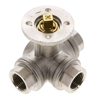 G1/2'' 3-Wege-Kugelhahn mit T-Anschluss Messing ISO-Top 40bar - BL3BAT