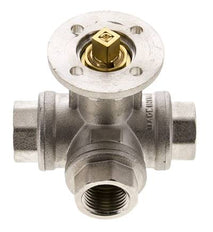 G1/2'' 3-Wege-Kugelhahn mit T-Anschluss Messing ISO-Top 40bar - BL3BAT