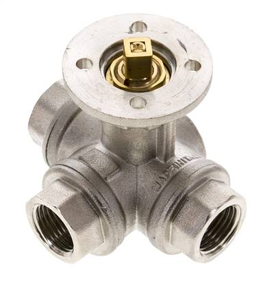 G1/2'' 3-Wege-Kugelhahn mit T-Anschluss Messing ISO-Top 40bar - BL3BAT
