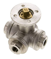G1/4'' 3-Wege-Kugelhahn mit T-Anschluss Messing ISO-Top 40bar - BL3BAT