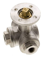 G1/4'' 3-Wege-Kugelhahn mit T-Anschluss Messing ISO-Top 40bar - BL3BAT