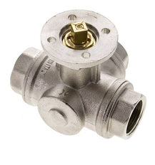 G3/4'' 3-Wege-Kugelhahn mit T-Anschluss Messing ISO-Top 40bar - BL3BAT
