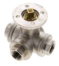 G3/8'' 3-Wege-Kugelhahn mit T-Anschluss Messing ISO-Top 40bar - BL3BAT