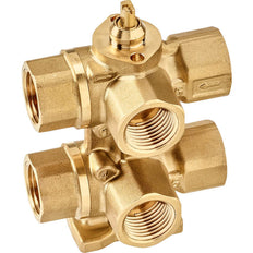 Belimo 6-Wege Regelventil Rp1/2 Kvs0.25/0.4 24VAC/DC 75s 2-10V 1Nm IP40 Klemme R3015-P25-P4-B1/CQ24A-SR-T