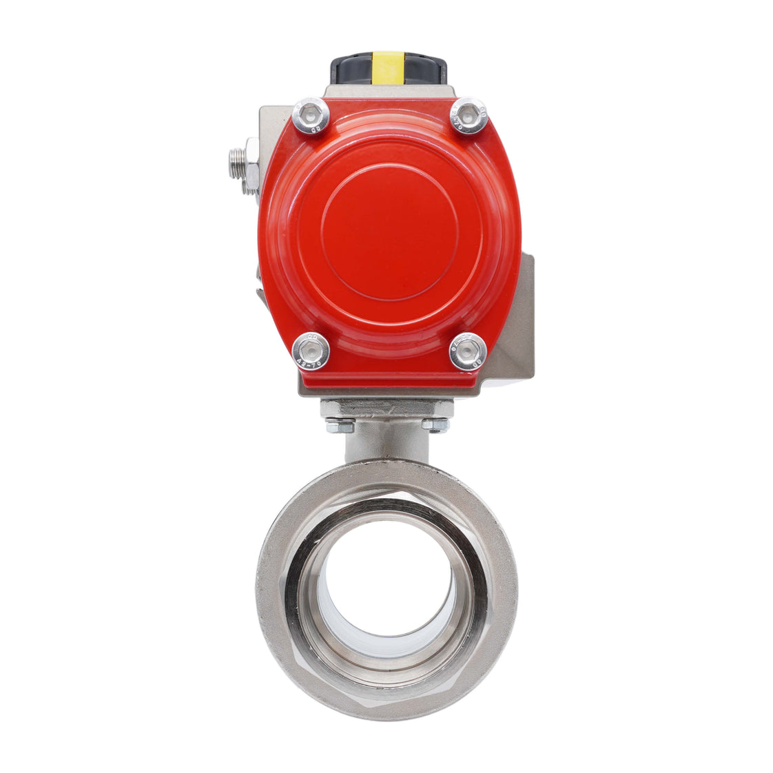 Pneumatischer Kugelhahn G1'' Messing Doppelt Wirkend