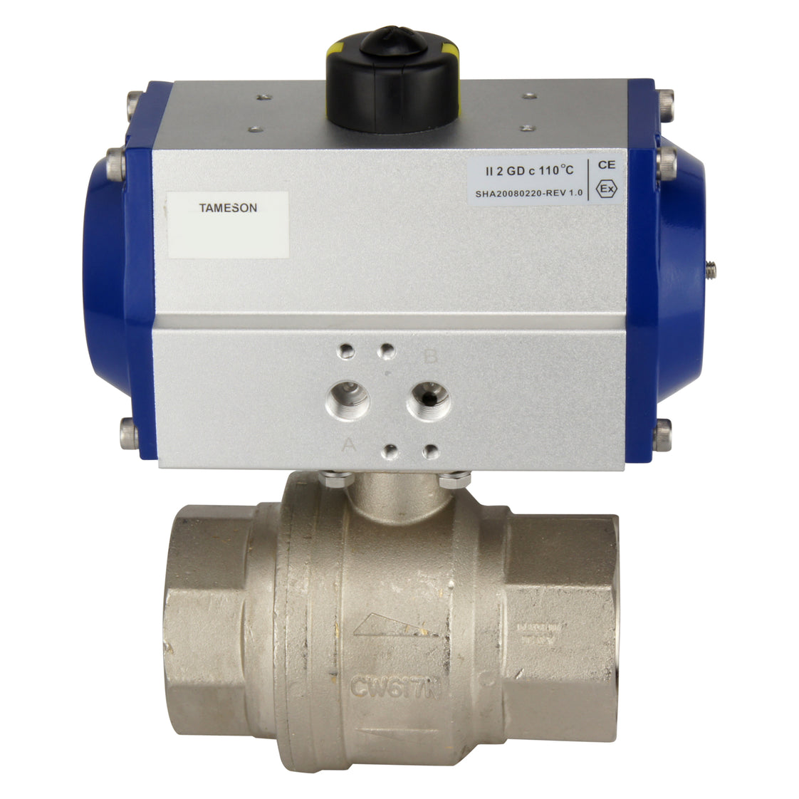 G2-1/2'' 2-Wege-Messing Pneumatischer Kugelhahn Feder geschlossen - BL2BA