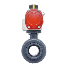 63mm 2-Wege PVC Pneumatischer Kugelhahn Federschließend