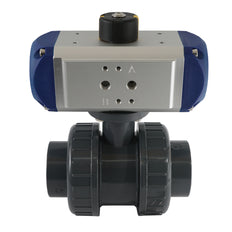 32mm 2-Wege PVC Pneumatischer Kugelhahn Doppeltwirkend - VDL