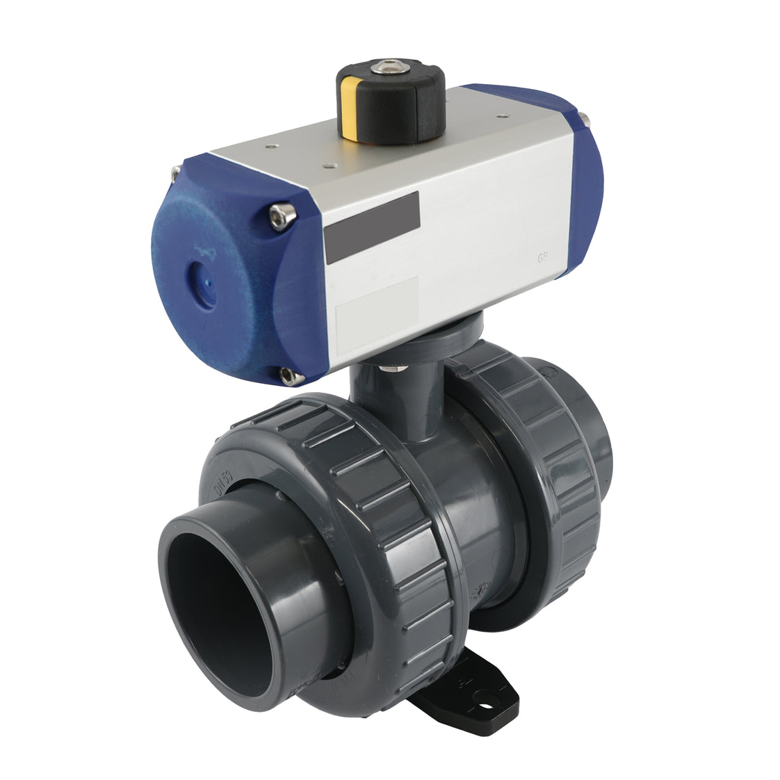 63mm 2-Wege PVC Pneumatische Kugelhahn Feder Offen - VDL