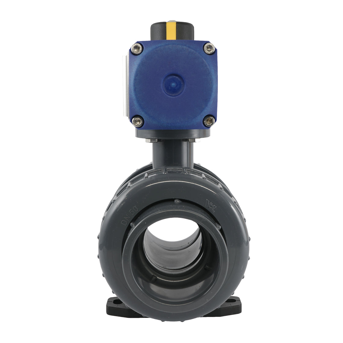 63mm 2-Wege PVC Pneumatischer Kugelhahn Doppeltwirkend - VDL