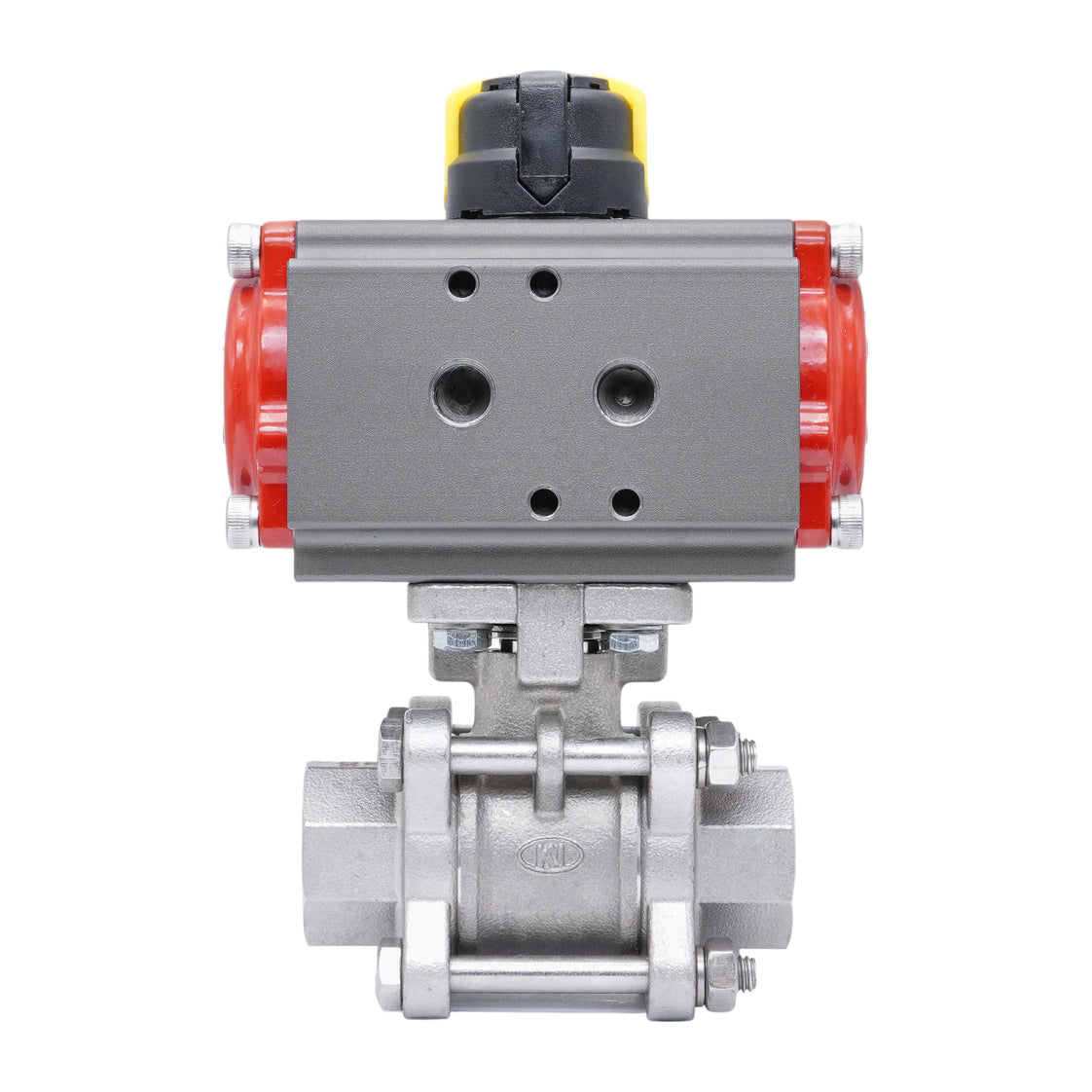 Pneumatischer Kugelhahn G1/2'' Edelstahl Doppelt Wirkend