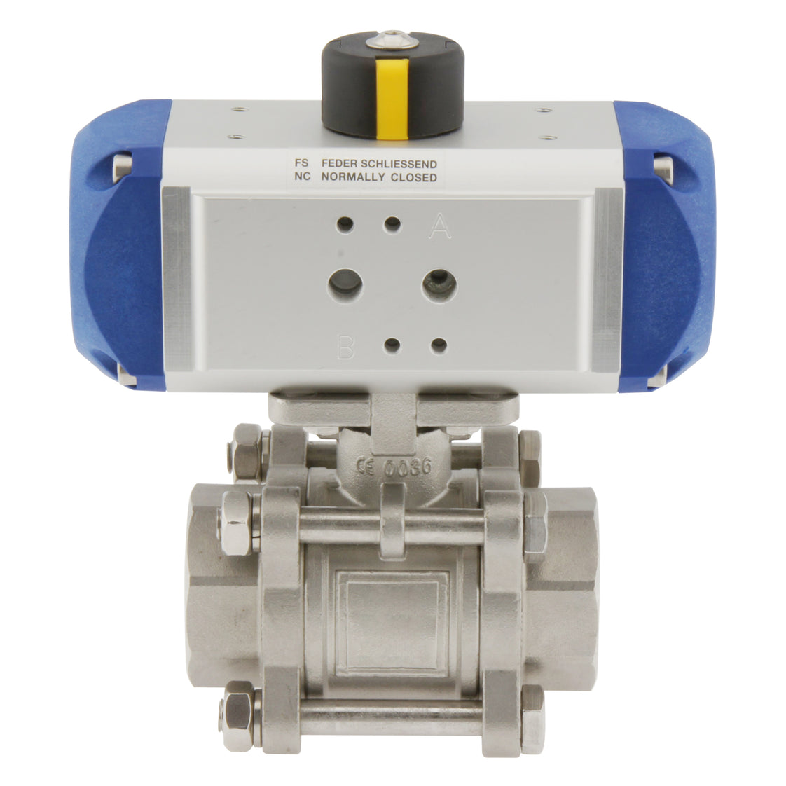 G1-1/4'' 2-Wege Kugelhahn aus rostfreiem Stahl Pneumatisch doppeltwirkend - BL2SA3