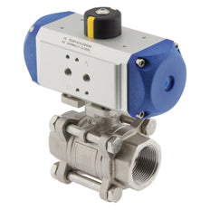 G1-1/4'' 2-Wege Pneumatisches Kugelhahn aus rostfreiem Stahl Feder offen - BL2SA3