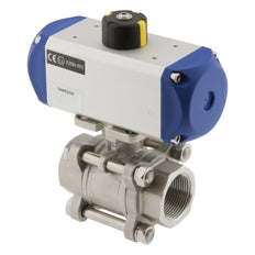 G1-1/2'' 2-Wege Kugelhahn aus rostfreiem Stahl Pneumatisch doppeltwirkend - BL2SA3