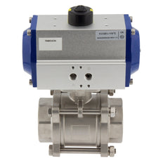 G3'' 2-Wege-Edelstahl-Pneumatik-Kugelhahn Feder offen - BL2SA3