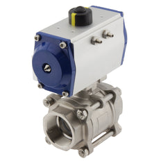 G2'' 2-Wege-Edelstahl-Pneumatik-Kugelhahn doppeltwirkend - BL2SA3